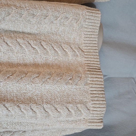 Knox Rose Cable Knit Sweater sz 1X Cream NWT - Picture 4 of 11